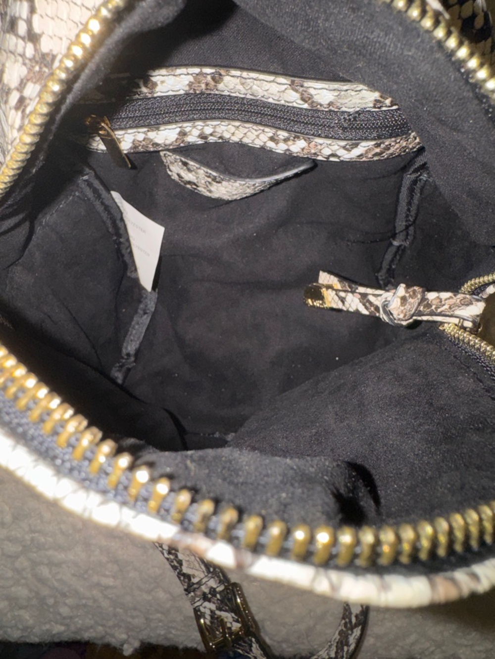 Snake-Print Mini Backpack - Picture 3 of 3